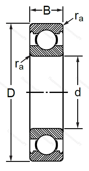 Шариковый однорядный подшипники 130 (6030 (BULK)) в Нижнем Новгороде