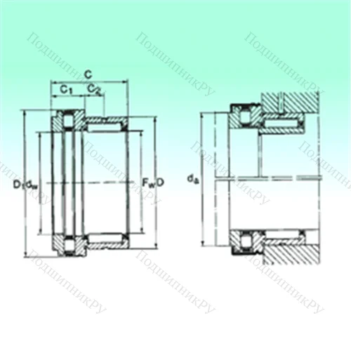 Подшипник комбинированный NKXR 40 от производителя  NBS