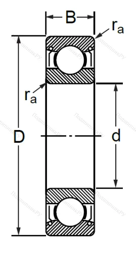 Шариковый однорядный подшипник 76-80307 (6307 ZZC 3) в Нижнем Новгороде