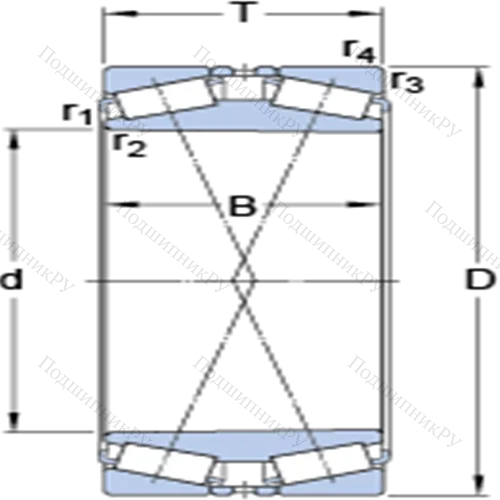 Двухрядные конические роликоподшипники конфигурации TDI BT 2B 332911 B/HB 1 от производителя  SKF