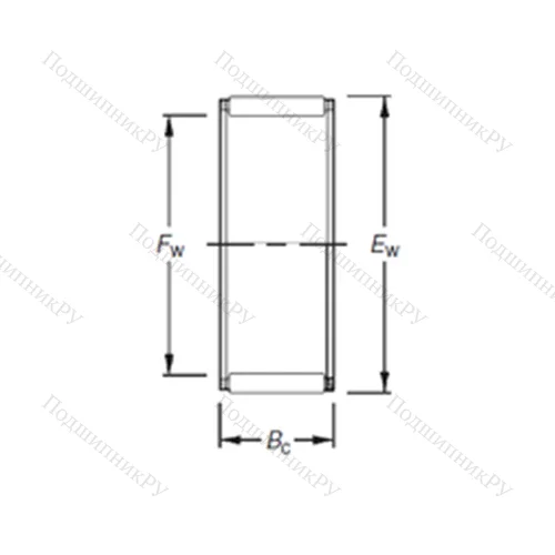 Подшипник игольчатый радиальный K 38X 50X 40FCH 1 от производителя  TIMKEN