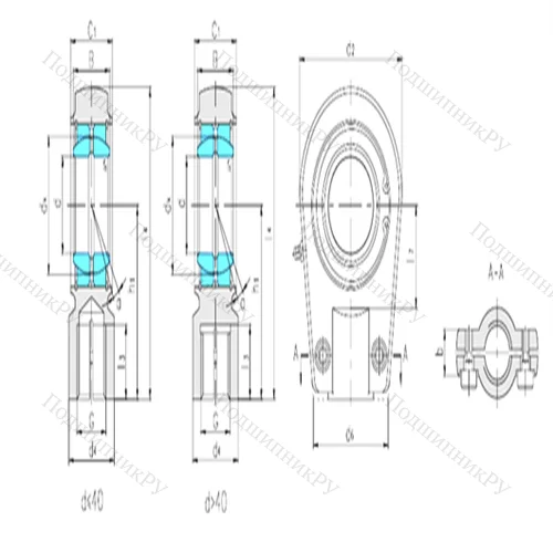 Подшипник скольжения сферический SIR 110ES от производителя  LS