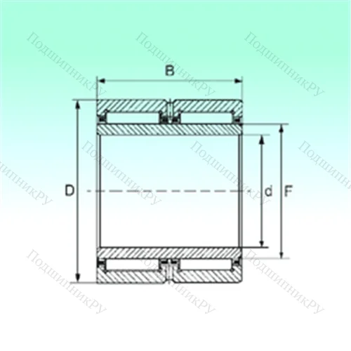 Подшипник игольчатый радиальный NA 6919 ZW от производителя  NBS
