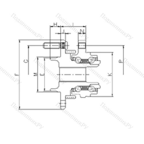 Подшипник шариковый радиально-упорный IJ 123018 от производителя  ILJIN