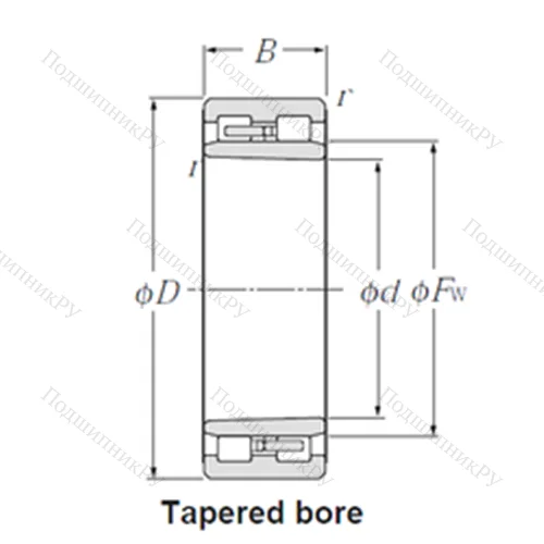 Подшипник роликовый радиальный NNU 4996K