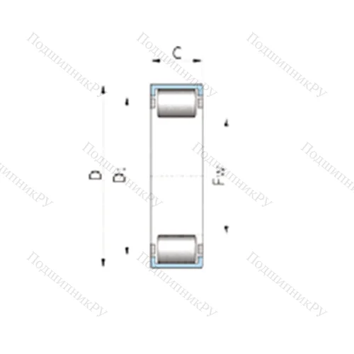 Подшипник роликовый радиальный 712149110