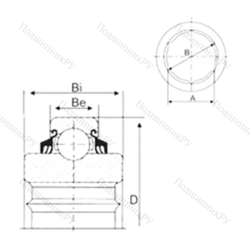 Подшипник шариковый радиальный GC 211-32-NLC