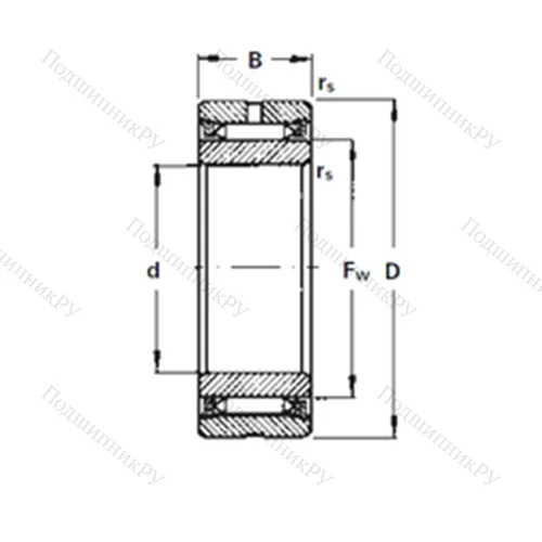 Подшипник игольчатый радиальный NA 3120 от производителя  TIMKEN