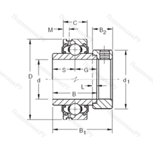 Подшипник шариковый радиальный G 1110KLL