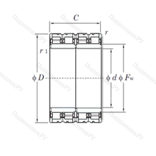 Подшипник роликовый радиальный 170FC 118850