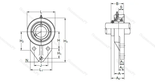 Подшипниковый узел UCFK 204 (UCFH 204) в Нижнем Новгороде
