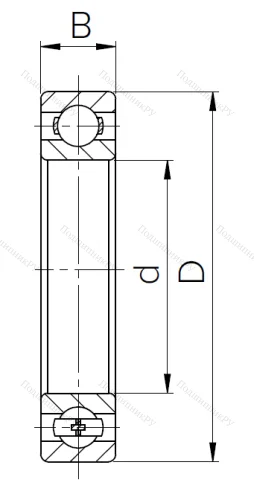 Шариковый однорядный подшипник 304 (6304) в Нижнем Новгороде