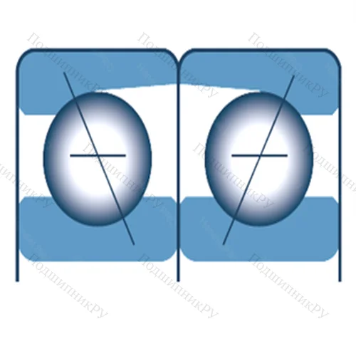 Подшипник шариковый радиально-упорный спаренный 7952DFP 5 от производителя  NTN