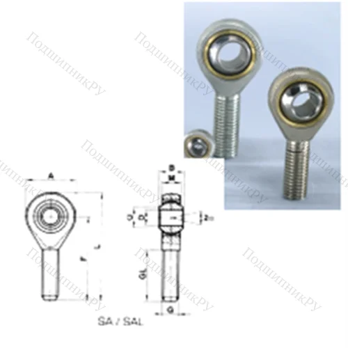 Подшипник скольжения сферический SAL 35T/K от производителя  CRAFT