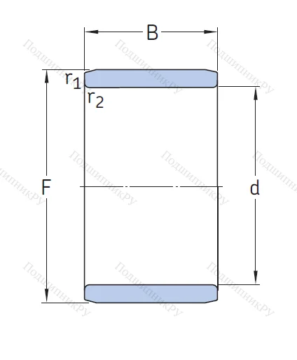 Игольчатый подшипник внутреннее кольцо 1R 35x42x36 от производителя  NTN
