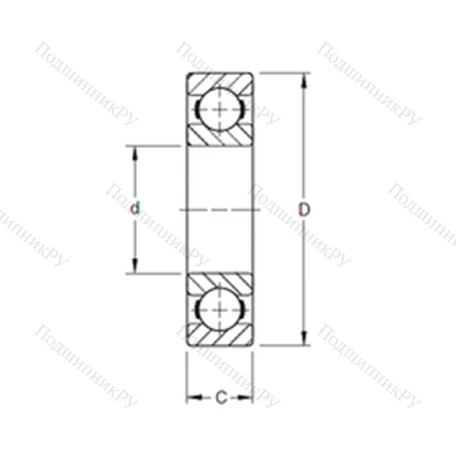 Подшипник шариковый радиальный 72BIC 340