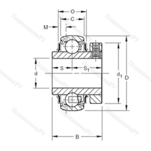 Подшипник шариковый радиальный GCE 60KRRB
