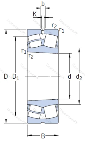 Сферический роликовый подшипник 23184 CKJ/C 4W 33 от производителя  SKF