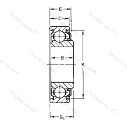 Подшипник шариковый радиальный 201KLD 2 от производителя  TIMKEN