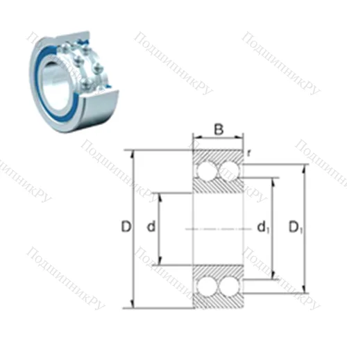 Подшипник шариковый радиальный S 4202-2RS от производителя  ZEN Подшипник шариковый радиальный S 4202-2RS от производителя  ZEN