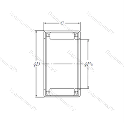 Подшипник игольчатый радиальный HMK 4030