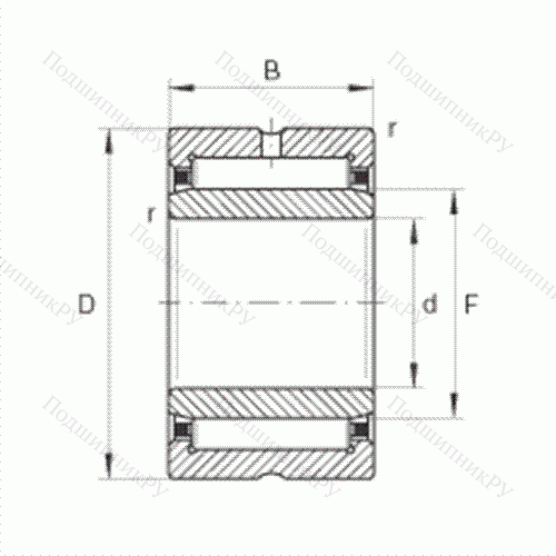 Подшипник роликовый игольчатый NA 4915 от производителя  INA Подшипник роликовый игольчатый NA 4915 от производителя  INA
